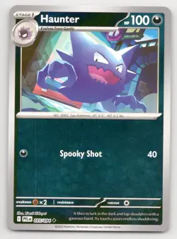 Pokemon Haunter Phantasmal Flames PFL REVERSE HOLO UC 055/094 NM - Image 1