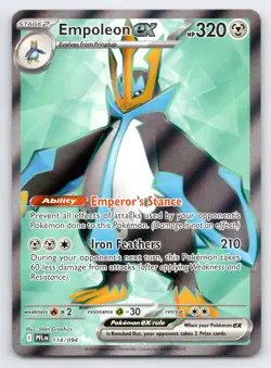 Empoleon ex Phantasmal Flames PFL HOLO ULTRA RARE 114/094 NM - Image 1
