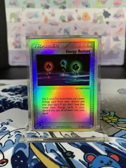 Pokemon Card Ex Ruby Sapphire Energy Restore 81/109 Reverse Holo LP - Image 1