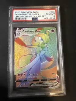 Pokemon Gardevoir VMAX 76/73 Champion's Path Secret Rare Full Art Holo PSA 10 - Image 1