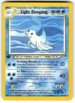 Light Dewgong 1st Edition 45/105 Near Mint Neo Destiny - Image 1