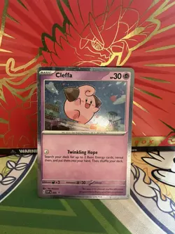 Pokemon TCG Cards Cleffa SVP095 Black Star Promo Holo NM-M - Image 1