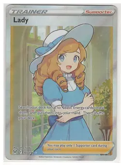 Pokemon Lady (Full Art) 193/196 Swsh11: Lost Origin Full Art Holo - Image 1