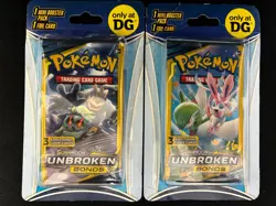 (2) POKEMON SUN & MOON UNBROKEN BONDS MINI BOOSTER PACK + FOIL CARD SEALED! DG - Image 2