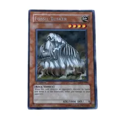 YuGiOh Fossil Tusker TAEV-EN086 1st Edition Rock Effect Card MP/LP - Image 1