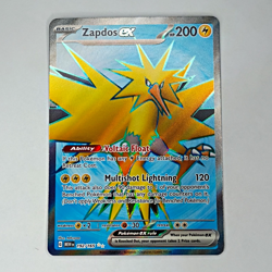 Pokemon TCG Zapdos ex 192/165 SV 151 Ultra Rare Full Art Holo ENG 2023 200 HP - Image 1