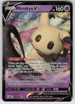 Mimikyu V 062/163 Holo V Rare Battle Styles Pokemon Near Mint - Image 1