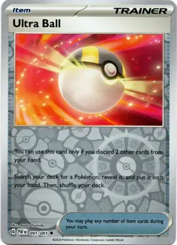 Ultra Ball 91/91 Reverse Holo | Paldean Fates | Pokemon Card - Image 1