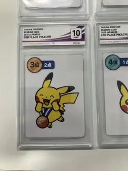 Pokemon Taruka-Pikachu Card Japanese, 1ST/2ND/3RD/4TH Place-Graded 10 G-Mint - Image 4