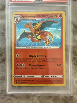 Pokemon TCG Special Delivery Charizard SWSH075 PSA 6 Pokemon Center UK - Image 3