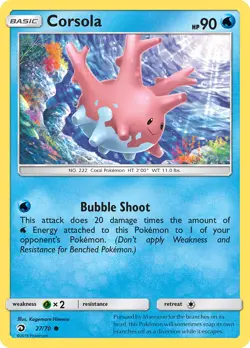 Corsola 27/70 Common | Dragon Majesty | Pokemon Card - Image 1