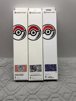 Pokemon Center Playmat Lot of 3 Gyarados Dragonite Rayquaza Ghostly Gathering - Image 1