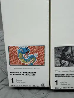 Pokemon Center Playmat Lot of 3 Gyarados Dragonite Rayquaza Ghostly Gathering - Image 4