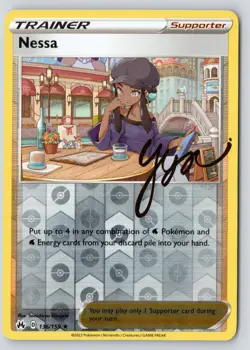 Nessa 136/159 Rare Crown Zenith Reverse Holo Near Mint - Image 1