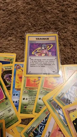 Pokemon TCG Sabrina 20/132 Holo Rare Unlimited Gym Heroes Vintage + 70 Cards - Image 3