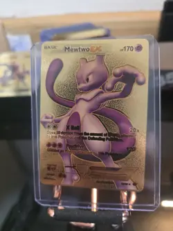 Pokemon Mewtwo EX HP 170 Gold Foil Fan Art Card 98/99 - Image 3