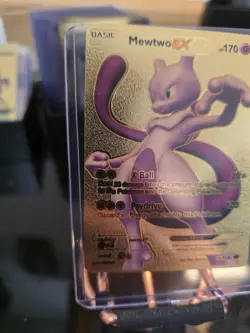 Pokemon Mewtwo EX HP 170 Gold Foil Fan Art Card 98/99 - Image 4