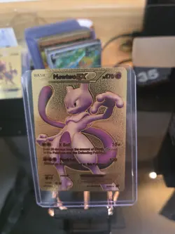 Pokemon Mewtwo EX HP 170 Gold Foil Fan Art Card 98/99 - Image 5