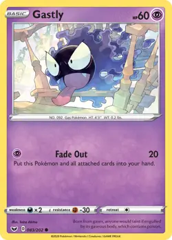 Gastly 83/202 Common | Sword & Shield | Pokemon Card - Image 1