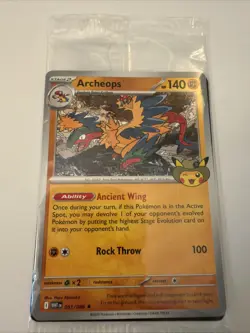 Pokemon Archeops Chicago Field Museum Fossil Exhibit Exclusive SEALED - Image 1