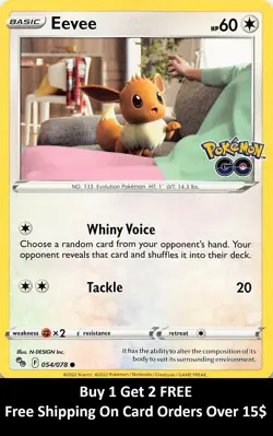 Eevee Pokemon GO #054/078 Common - Image 1