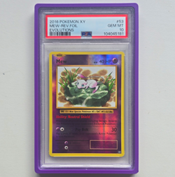 Pokemon TCG 2016 XY Evolutions Mew 53/108 Reverse Holo Pokemon Card PSA 10 - Image 1
