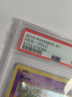 PSA 8 Mew Holo 53/108 Evolutions 2016 Pokemon XY Graded Card - Image 4