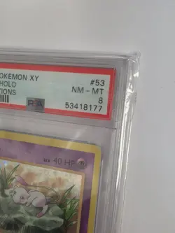 PSA 8 Mew Holo 53/108 Evolutions 2016 Pokemon XY Graded Card - Image 5