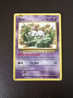 Pokemon Mew 53/108 XY Evolutions 2016 English Non-Holo Deck Exclusive - Image 1
