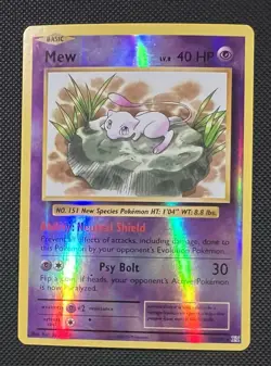 2016 Pokemon Mew Reverse Holo 53/108 XY Evolutions MP - Image 1