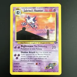 Sabrina's Haunter 55/132 Uncommon Gym Challenge Pokemon Unlimited Near Mint - Image 1