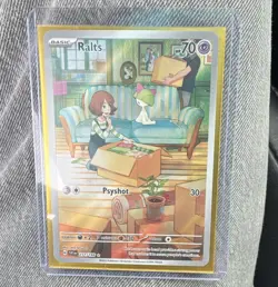 Pokemon TCG Ralts 211/198 SV1V Violet Ex Illustration Rare Holo EN 2023 - Image 1