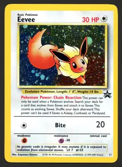 Eevee 11 WOTC 2000 Pokemon Black Star Promo MP - Image 1