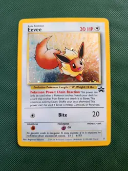 Pokemon TCG WOTC Black Star Promo 11 Eevee Swirl Holo - LP+ - Image 1