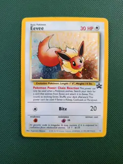 Pokemon TCG WOTC Black Star Promo 11 Eevee Swirl Holo - LP+ - Image 2