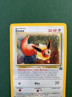 Pokemon TCG WOTC Black Star Promo 11 Eevee Swirl Holo - LP+ - Image 5