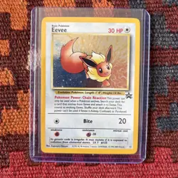 2000 Black Star Promo Pokemon League Holo Eevee #11 NM Vintage Pokemon WOTC TCG - Image 1