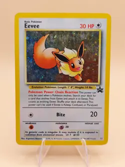 Eevee Holo Pokemon Black Star Promo #11 WOTC 1999-2000 SWIRL - Image 1