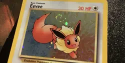 Pokemon Eevee Black Star Holo Promo with SWIRL 11/53 WOTC Vintage 2000 - Image 3