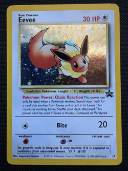 Pokemon TCG Wizards of the Coast Eevee Holo Black Star Promo 11 Card - Image 1
