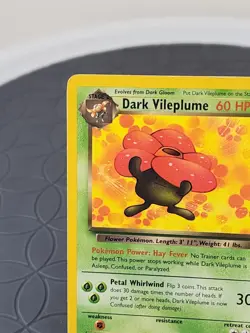 Dark Vileplume Pokemon Trading Card Team Rocket Set #30/82 Excellent Condition - Image 3