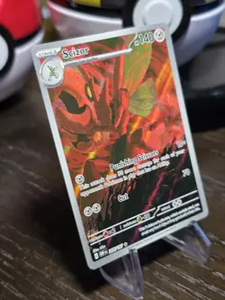 Pokemon TCG Scizor 205/197 SV03: Obsidian Flames IR Holo Illustration Rare NM - Image 2