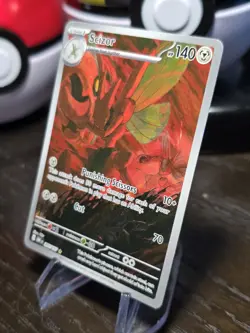 Pokemon TCG Scizor 205/197 SV03: Obsidian Flames IR Holo Illustration Rare NM - Image 3