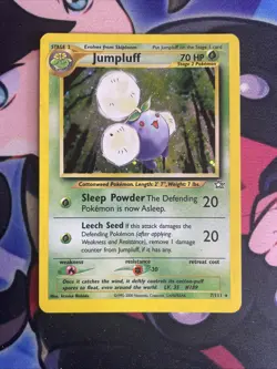 Pokemon Card TCG - Jumpluff 7/111 Neo Genesis Holo LP - Image 1