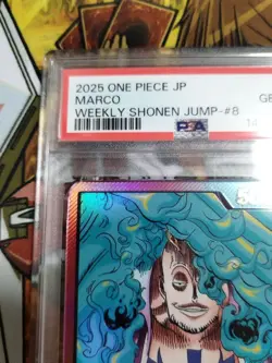 Marco OP08-002 Leader Parallel Gold Text PSA 10 One Piece Card Used - Image 2