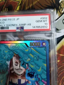 Marco OP08-002 Leader Parallel Gold Text PSA 10 One Piece Card Used - Image 3