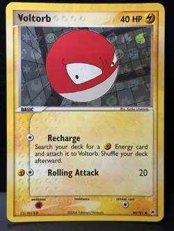 Voltorb 80/101 RS Hidden Legends Common Reverse Holo Pokemon Card LP - Image 1