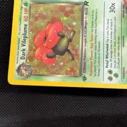 1st Edition HOLO Dark Vileplume- Vintage Pokemon Card Team Rocket 13/82 LP WOTC - Image 4