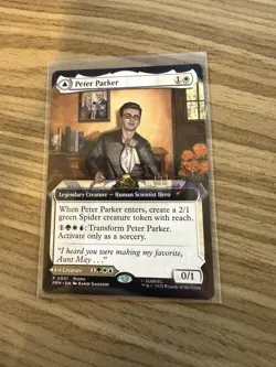 Amazing SpiderMan Peter Parker NYCC 2025 EXCL Magic The Gathering Promo Card MTG - Image 1