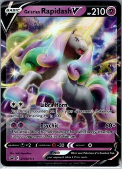Galarian Rapidash V - SWSH111 Sword & Shield Promo Cards - Pokemon Card - NM - Image 1